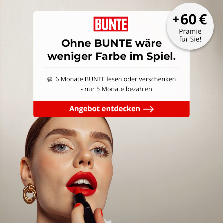 BUNTE - 6 Monate lesen - 60 € Scheck erhalten