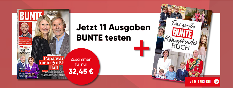 BUNTE - 11 Ausgaben + Buch Königskinder