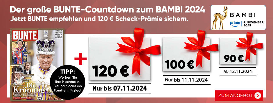 BUNTE - Countdown Bambi-Special 2024