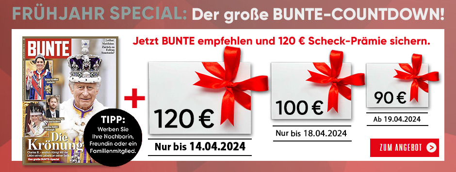 BUNTE - Frühjahr - Special -Countdown Aktion