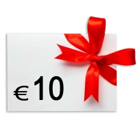 10 € Verrechnungsscheck.